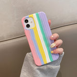 Woven Pattern Anti-fall Anti-slip Twist Liquid Glue Phone Case