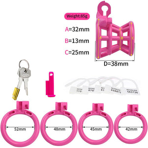 Men's Fashion, Fancy Resin Chastity Lock, Catheter Device