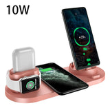 Wireless Charger for IPhone, Fast Charger for Phone or Watch, 6 in 1 Charging Dock Station