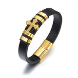 Scorpion Leather Woven Bracelet for Men