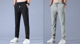 Summer Ice Silk Men's Stretch, Breathable Straight Sports Trousers