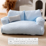 Four Seasons Universal Removable and Washable, Kennel Waterproof Breathable Ice Silk Pet Sofa