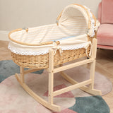 Newborn Anti-mosquito Sleeping Basket Rattan Bed Crib