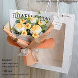 Teacher's Day Rose Hand-woven Bouquet, Finished Gifts for Girlfriends, Preserved Fresh Dried Flowers