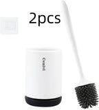 Non-stick Hair, Soft Plastic Brush Head for Toilet