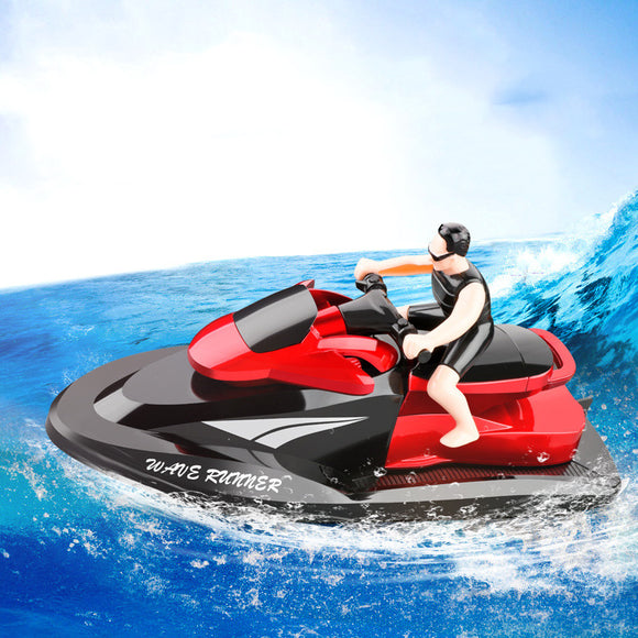 2.4G Remote Control Motorboat Water Speedboat Yacht Airship, Electric Children's RC Boat Toy