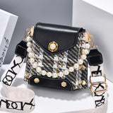 Women's Crossbody Bag, Girls' Cute Princess Wallet, Classic Shoulder Summer Pearl Chain Phone Bag