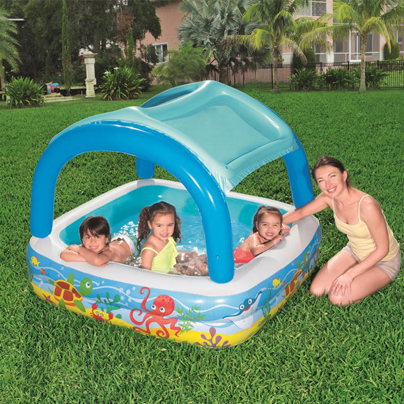 Sunshade Family Paddling, Inflatable Swimming Pool for Children