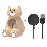 Smartwatch Charger for Home Office Use, Stylish and Simple Bear Smartwatch Charging Stand