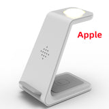 3 in 1 Fast Charging Station Wireless Charger Stand, Wireless Quick Charge Dock Phone Holder