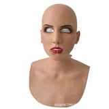 Old White Man Mask, Bald Latex Headgear, Halloveen Cosplay Funny Props