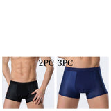 Ice Silk Men's Underwear, Mesh Boxers