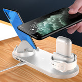 Wireless Charger for IPhone, Fast Charger for Phone or Watch, 6 in 1 Charging Dock Station