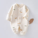 Baby Warm Jumpsuit Autumn and Winter Quilted Clothes