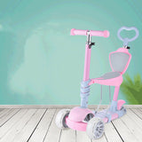 Children can Sit and Paddle, A Five-in-one Pedal Scooter