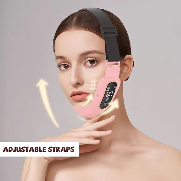 Microcurrent Face Massager, EMS LED Photon Therapy, V-shape Slimming, Double Chin Remover, Wrinkle Facial, Lifting Device