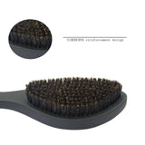 Men's Hair Straightening Beard Beech Wood Handle Oil Head Brush