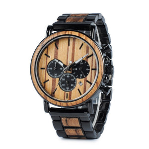 Multi-functional Cross-border Literary Young Men's Wooden Luminous Watch