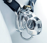 Chastity Lock Wearables for Men, Metal Chastity CB Lock Ascetic Bird Cage, Catheter Device