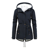 Commuter Cotton Zipper Coat with Fur Collar, Print Loose Temperament Women's Jacket