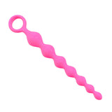 Silicone Butt Plug, Pull Beads Women's Anal Dilatation Device