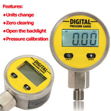 Pressure Gauge Digital Display Oil Pressure Tester 3V Range 250BAR 25MPa Thread 1  8BSP