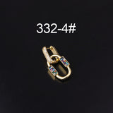 Bohemian Style Colorful Zircon Exaggerated Earrings