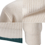 Men's Fashion Trend, Multicolor Woven Cotton Velvet Sweater