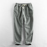 Men's Fashion, Simple and Versatile, Linen Solid Color Casual Pants