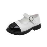 Small Leather All-match Princess Sandals, Big Kids' Velcro Shoes