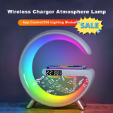 New Intelligent G Shaped LED Lamp, Bluetooth Speaker Wireless Charger Atmospheric Lamp - Control by App, Best for Bedroom Home Decor