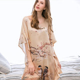 Summer Loose Fertilizer, Plus Size Silk Nightdress