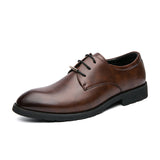 Men's Business Formal, Classic Round Head Leisure, Leather Shoes