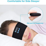 Wireless Bluetooth Sleeping Headband, Thin Soft Elastic Music Earphones, Eye Masks for Side Sleepers or Sporties