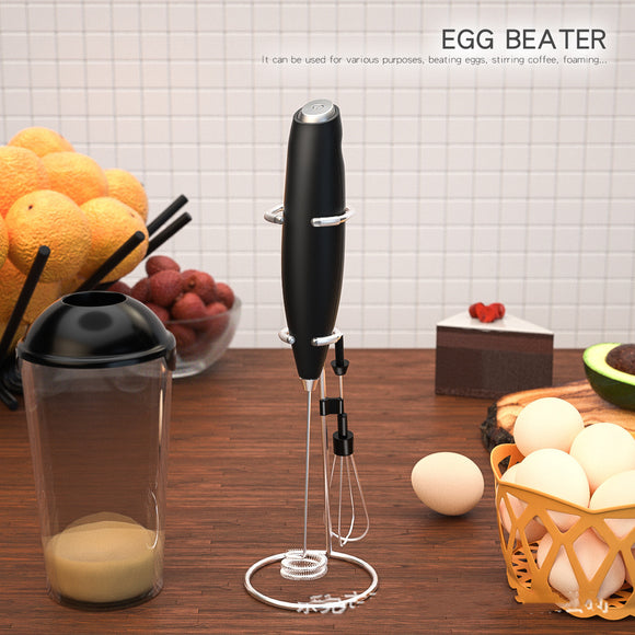 Electric Whisk Milk Frother Coffee Handheld Wireless Blender