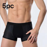 Ice Silk Men's Underwear, Mesh Boxers