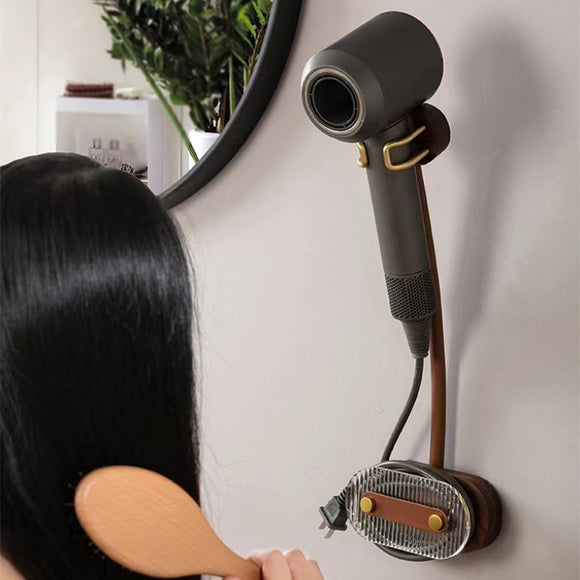 Hair Dryer Shelf Wall Hanging Bracket, Storage Hanger without Punching