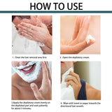 Men's Hair Removal Cream, Clean and Gentle Application