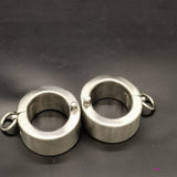 Men and Women's Fashion Stainless Steel Hand and Ankle Jewel Cuffs, Cosplay Accessories