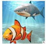 Remote Control Shark Toy, Swimming Fish Infrared RC Air Balloons, Inflatable Flying Air Plane Kids' Toys