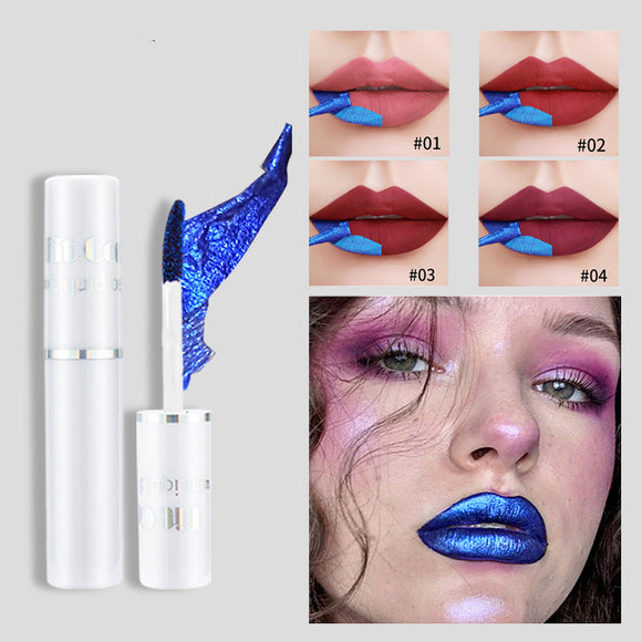 Lip Lacquer, Matte Finish, Bottom Color Dyed, Tear and Pull Lipstick