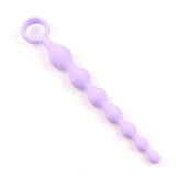 Silicone Butt Plug, Pull Beads Women's Anal Dilatation Device