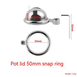 Male Stainless Steel, Catheterizable Chastity Lock