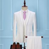 Men's Three-piece Korean Slim Business Suit