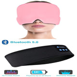 Wireless Bluetooth Sleeping Headband, Thin Soft Elastic Music Earphones, Eye Masks for Side Sleepers or Sporties