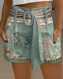 Summer New Lace Stitching, Casual Shorts