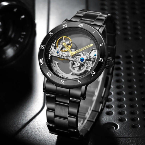 Fashion Double-sided Hollow Movement, Automatic Mechanical Watch