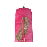 Silk Screen Non-woven Wigs Bags, PVC Wig Packaging Dustproof Bag