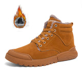 Ankle Boots, Men's Winter Warm Plush Shoes