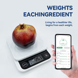 Smart Kitchen Device, Food Calories, Cook Bake Digital Scale with Nutrition Calculator App